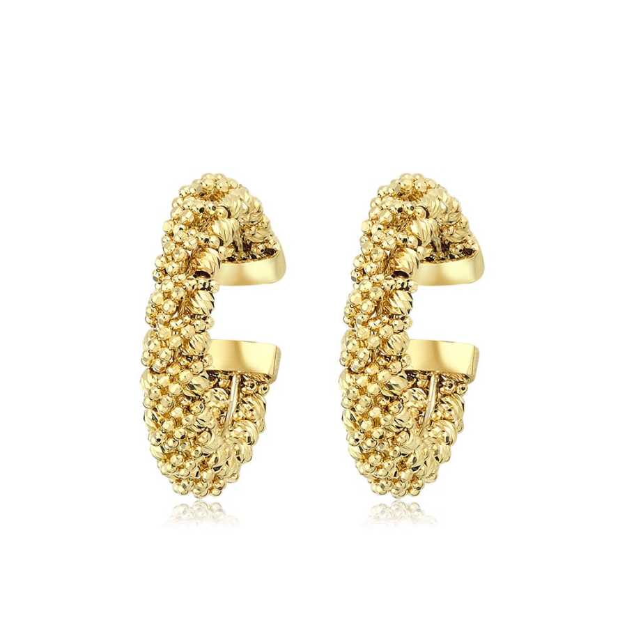 Gold Ketten Doric Huggies Ohrringe