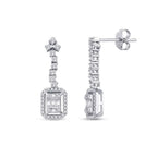 0.64 ct. Diamant Baguette Ohrringe