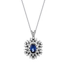 1.75 ct. Diamant Saphir Halskette