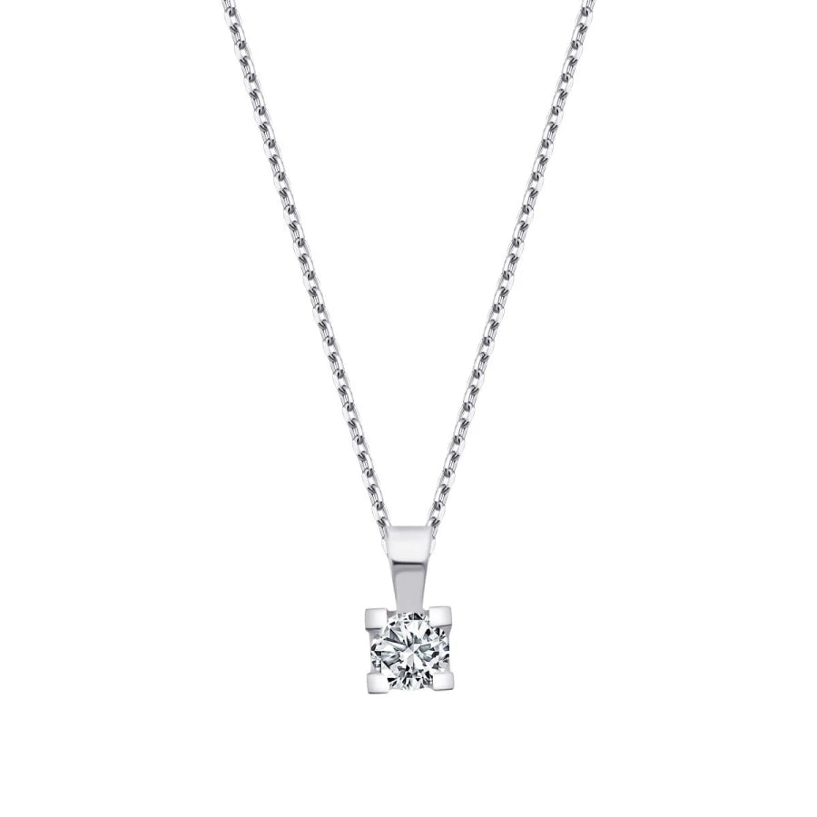 0.15 ct. Diamant Solitär Halskette
