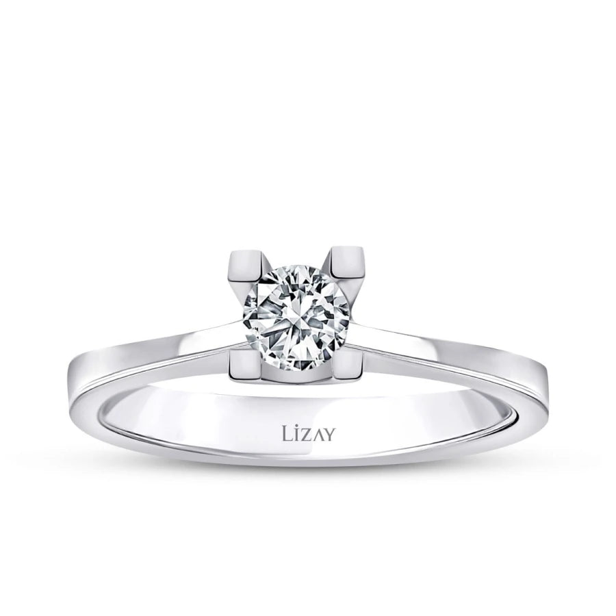 0.30 ct. Diamant Rund Solitär Verlobungsring