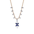 0.59 ct. Diamant Saphir Halskette