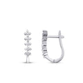 0.34 ct. Diamant Fünf-Stein Ohrringe