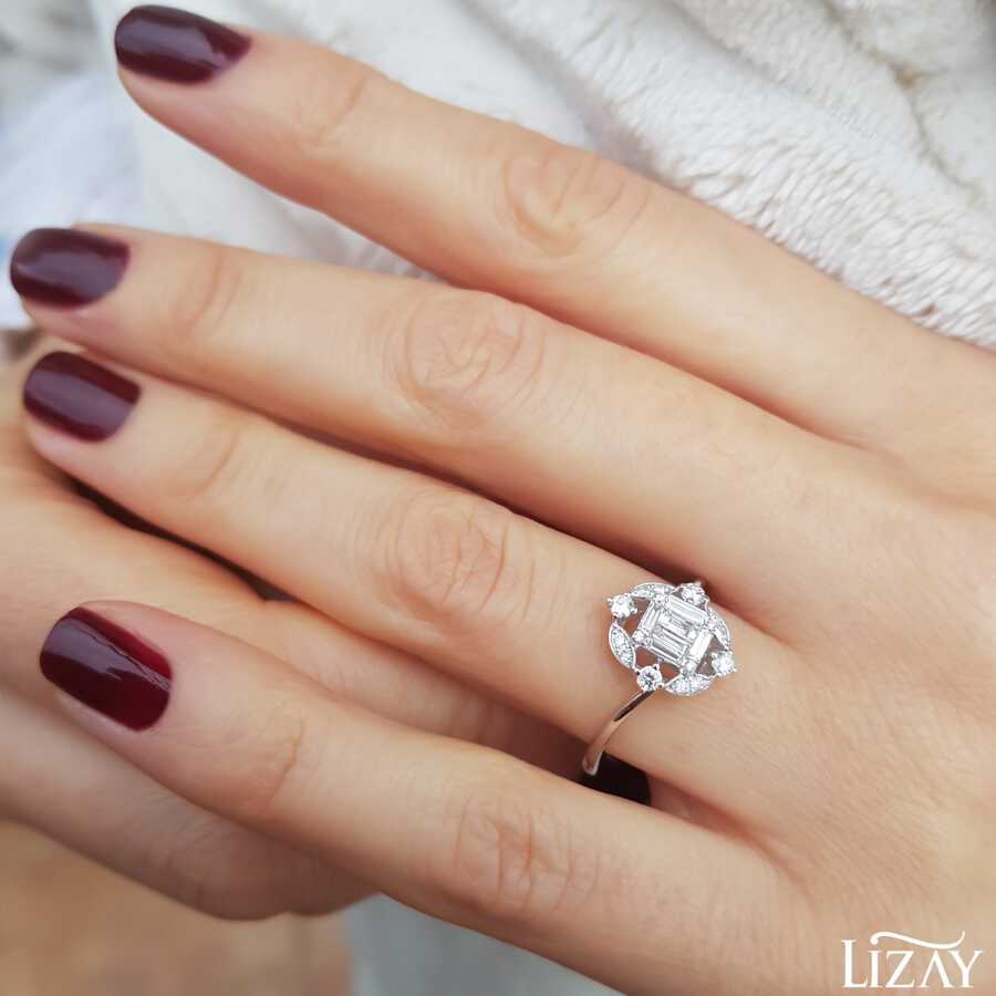 0.31 ct. Diamant Baguette Ring