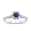 0.61 ct. Diamant Baguette Saphir Ring