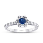 0.61 ct. Diamant Baguette Saphir Ring