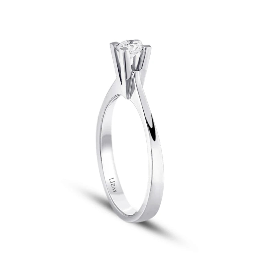 0.20 ct. Diamant Rund Solitär Verlobungsring