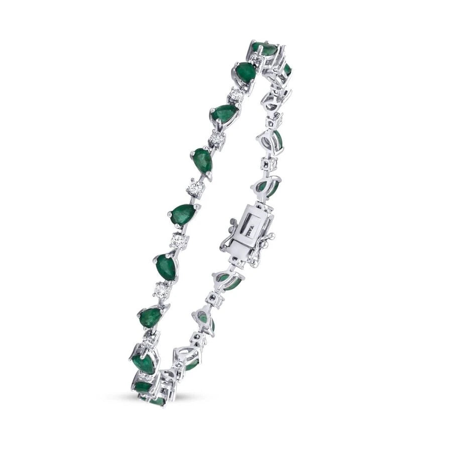 6.03 ct. Diamant Smaragd Armband