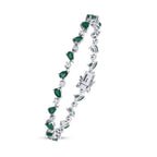 6.03 ct. Diamant Smaragd Armband