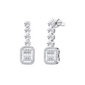 0.30 ct. Diamant Baguette Ohrringe