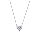 0.09 ct. Diamant Herz Halskette