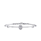 0.15 ct. Diamant Baguette Armreif