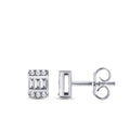 0.15 ct. Diamant Baguette Ohrringe