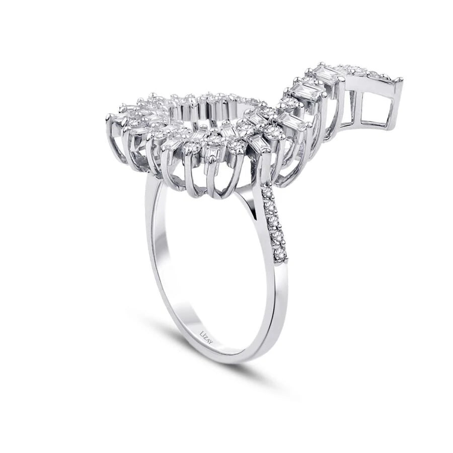 0.68 ct. Diamant Baguette Ring