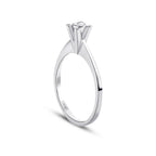 0.04 ct. Diamant Rund Solitär Verlobungsring