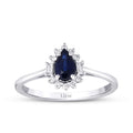 0.59 ct. Diamant Saphir Ring
