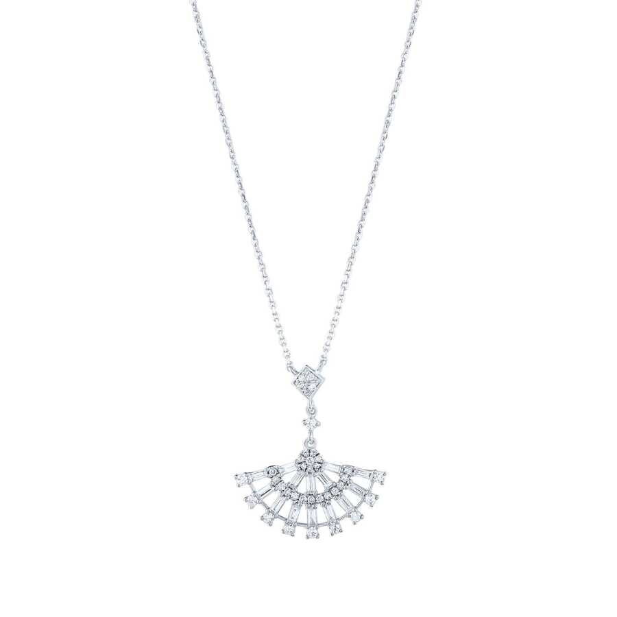 0.57 ct. Diamant Baguette Halskette