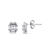 0.17 ct. Diamant Baguette Ohrringe