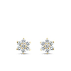 0.48 ct. Diamant Blumen Ohrringe