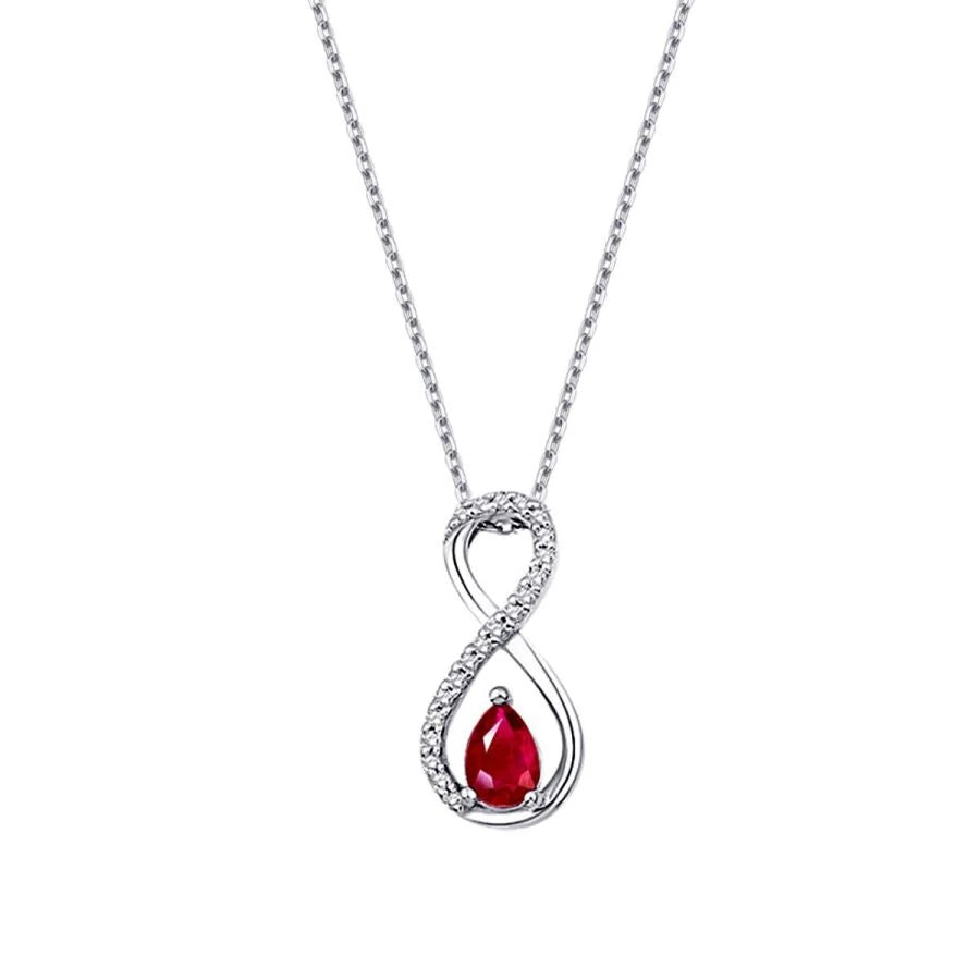 2.72 Karat Diamant Tropfen Rubin Set