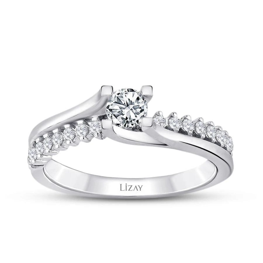 0.45 ct. Diamant Rund Solitär Verlobungsring