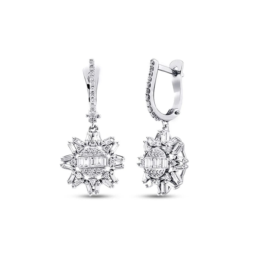 1.15 ct. Diamant Baguette Ohrringe