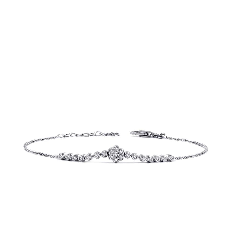 0.17 ct. Diamant Trend Blumen Armband