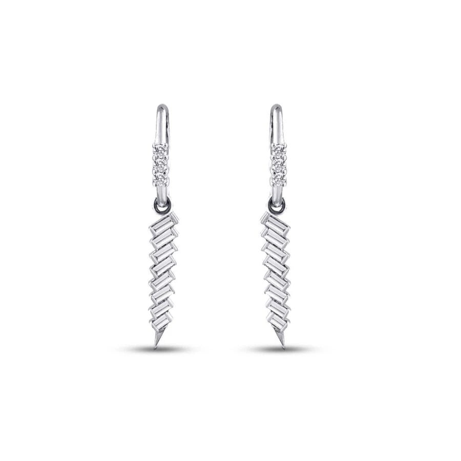 0.48 ct. Diamant Baguette Ohrringe