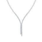 Gold Doppelreihige Halskette mit Steinen