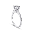 0.61 ct. Diamant Rund Solitär Verlobungsring
