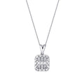 0.19 ct. Diamant Baguette Halskette
