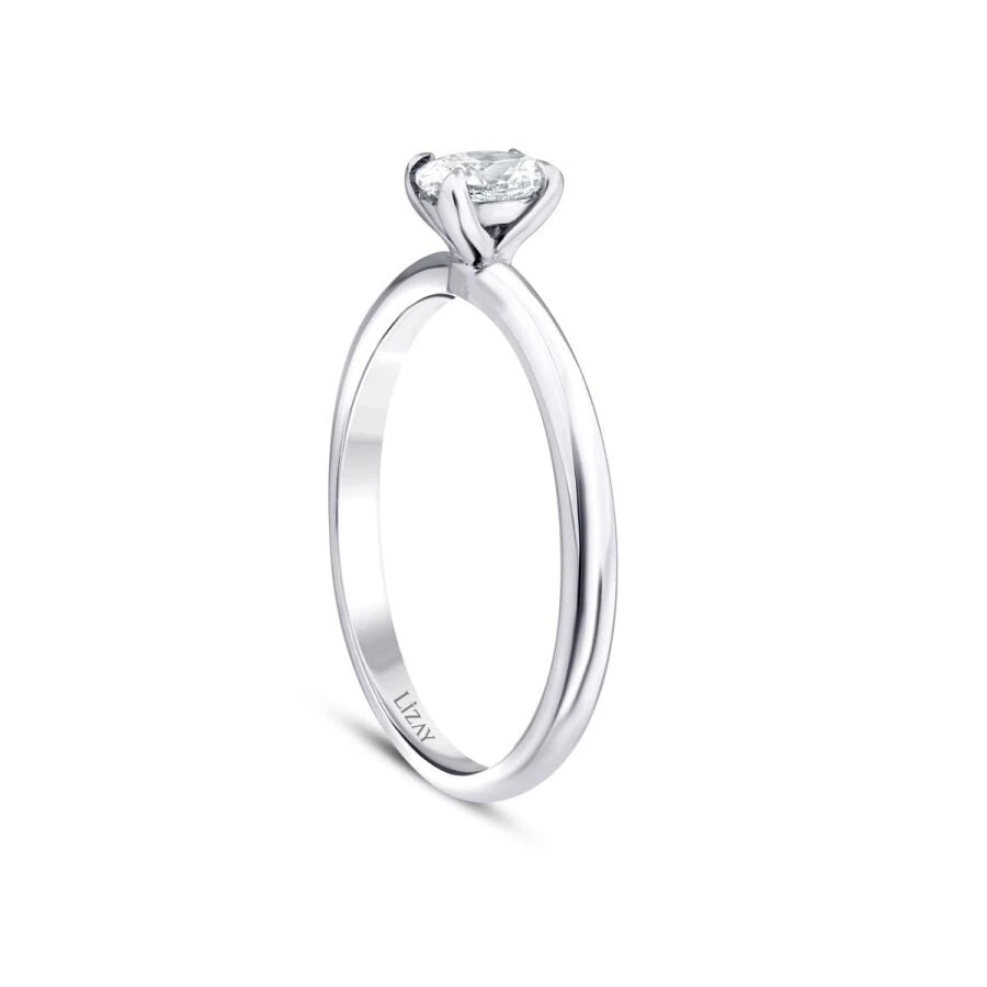 0.50 ct. Diamant Ovale Solitär Verlobungsring