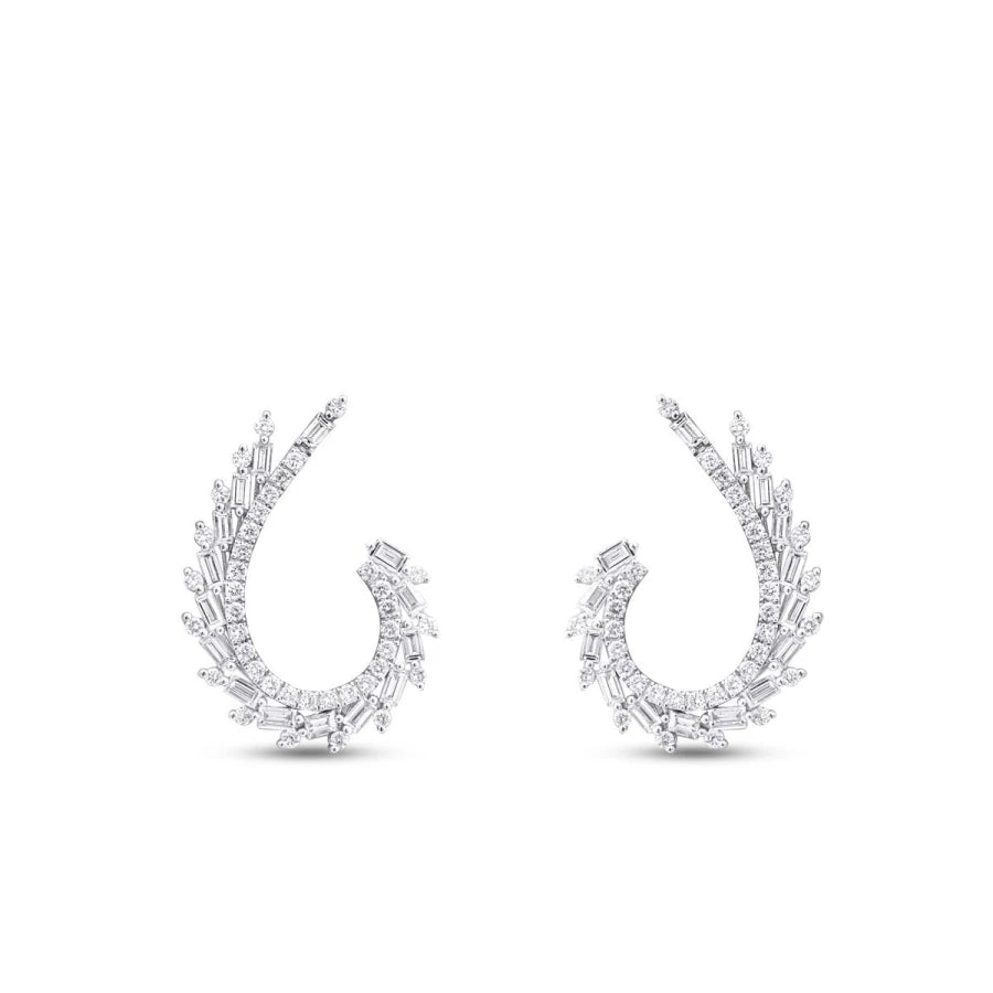 1.12 ct. Diamant Baguette Ohrringe