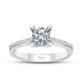 0.61 ct. Diamant Rund Solitär Verlobungsring