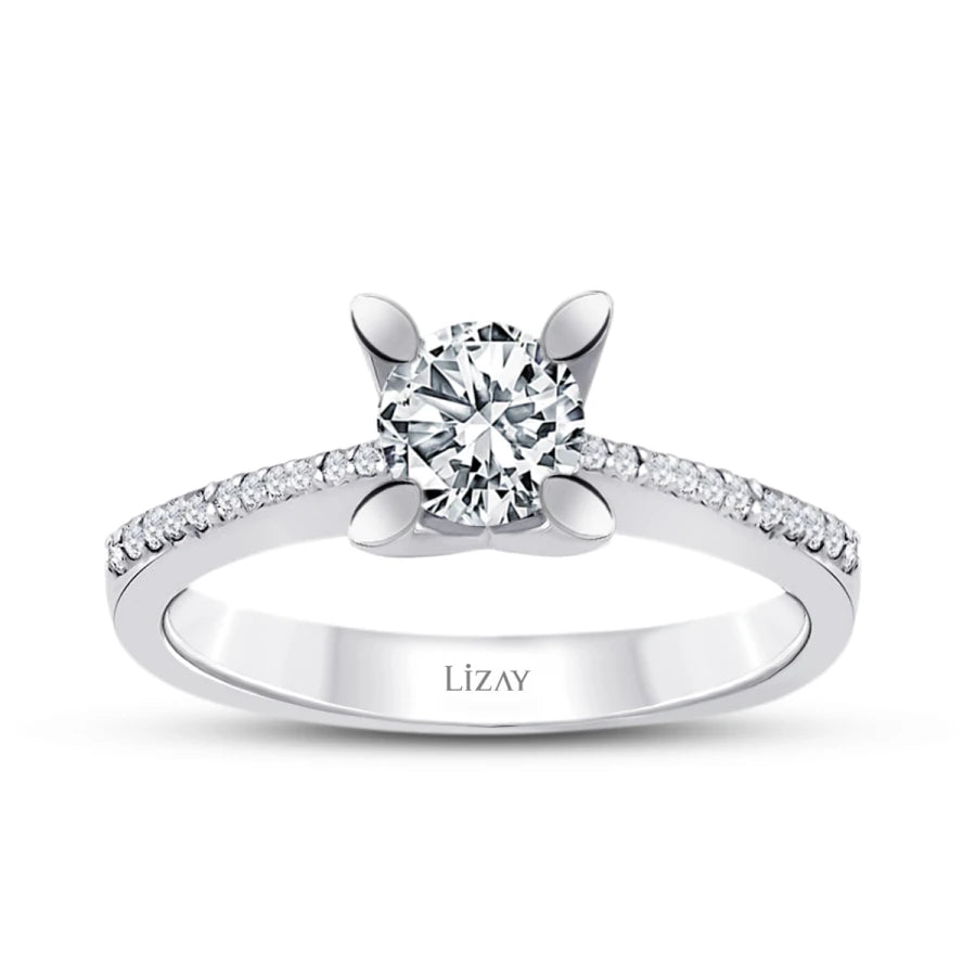 0.61 ct. Diamant Rund Solitär Verlobungsring