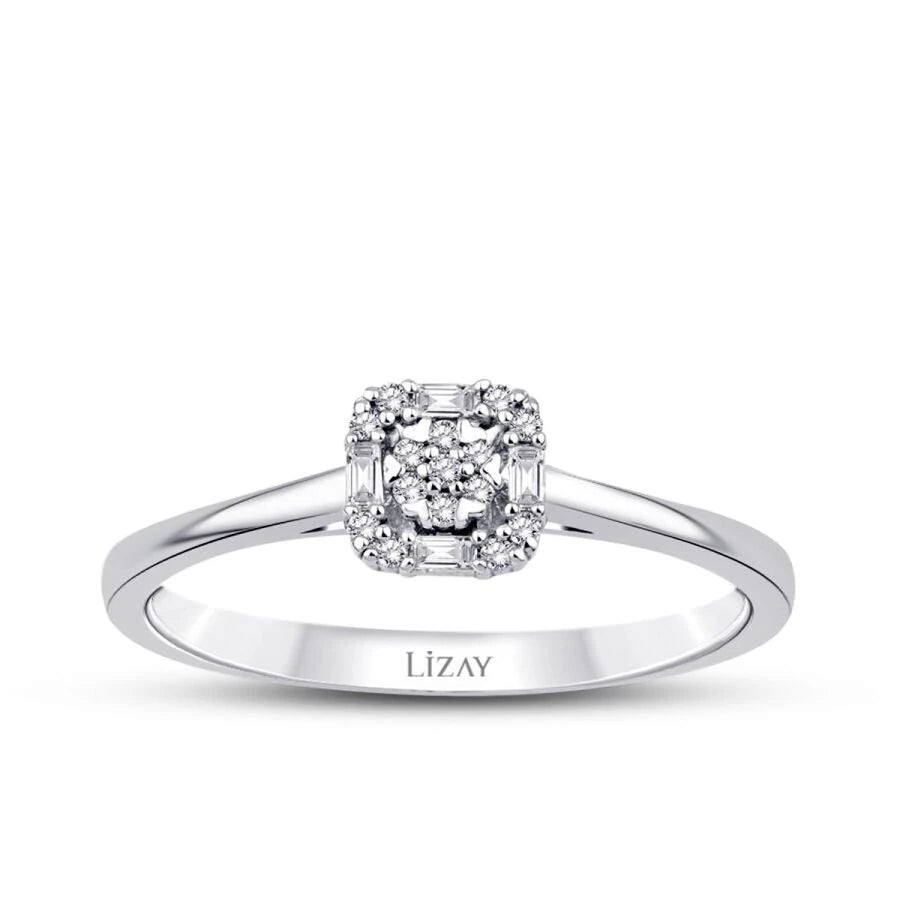 0.08 ct. Diamant Baguette Ring