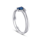 0.32 ct. Diamant Saphir Ring