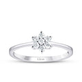 0.25 ct. Diamant Blumen Ring