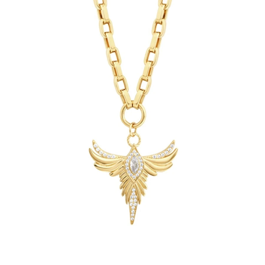 Gold Phönix Halskette