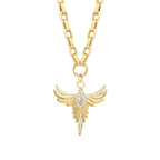 Gold Phönix Halskette