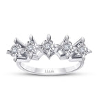 0.05 ct. Diamant Fünf-Stein Ring