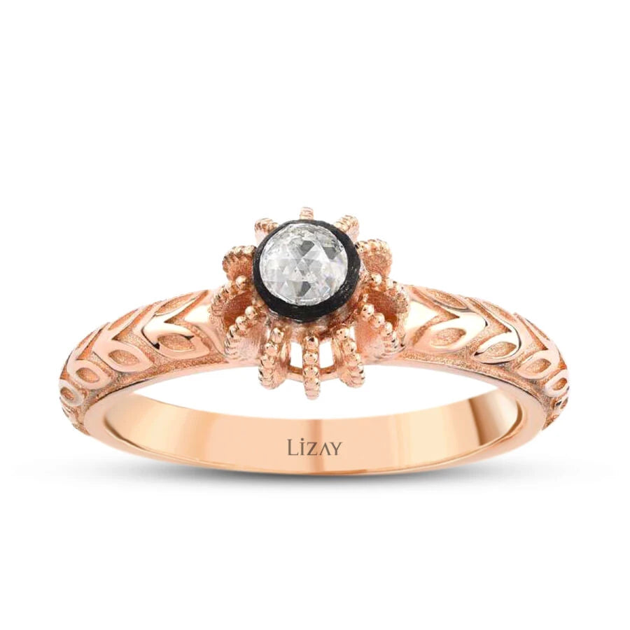 0.10 ct. Diamant Rund Solitär Verlobungsring