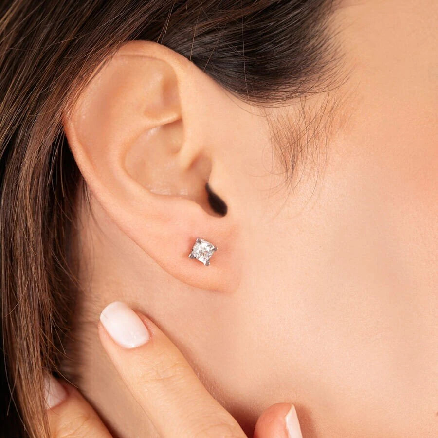 0.80 ct. Diamant Solitär Ohrringe