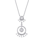 0.63 ct. Diamant Baguette Halskette