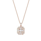 0.89 ct. Diamant Baguette Halskette