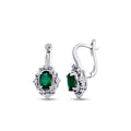 0.85 ct. Diamant Smaragd Ohrringe