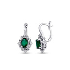 0.85 ct. Diamant Smaragd Ohrringe