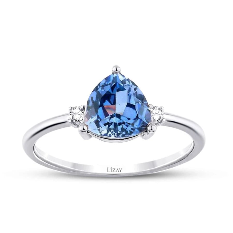 1.86 ct. Diamant Saphir Ring