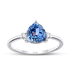 1.86 ct. Diamant Saphir Ring