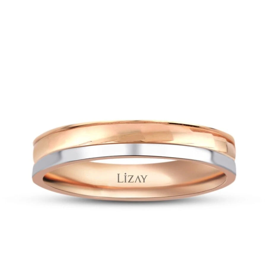 Gold Zweifarbiger Ehering